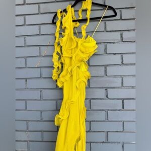 Cult Gaia Micola Long Gown Limonchello NWT XS